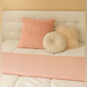 Cozy Peach Throw Pillow Set